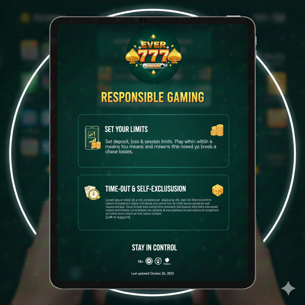 Responsible Gaming – Ever 777 | Safe Play Guidelines for Indian Players
